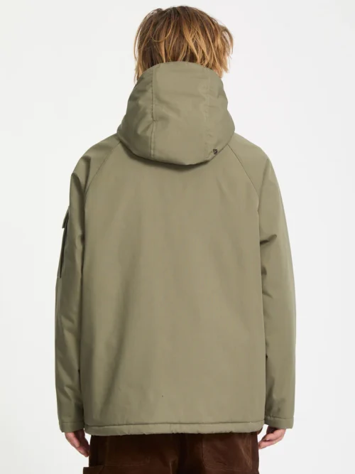 ανδρικό μπουφάν σε πράσινο χρώμα από την volcom, stoke stone ii 10k jacket