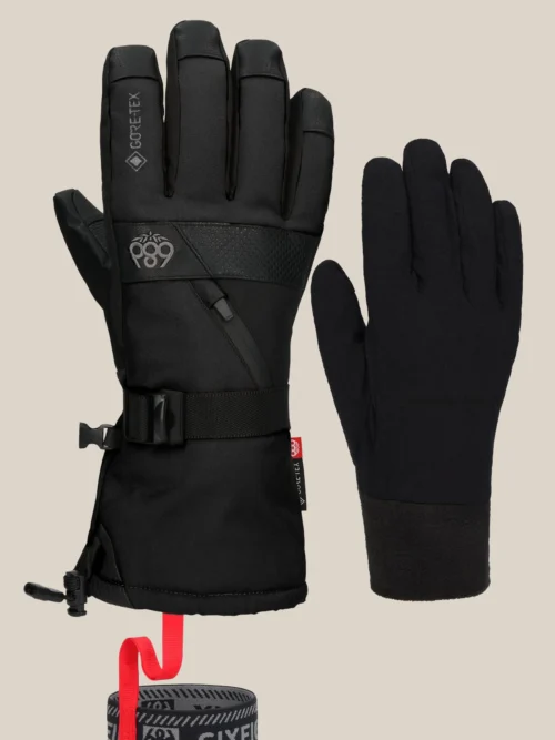 γάντια χιονιού σε μαύρο χρώμα από την 686, smarty gauntlet glove