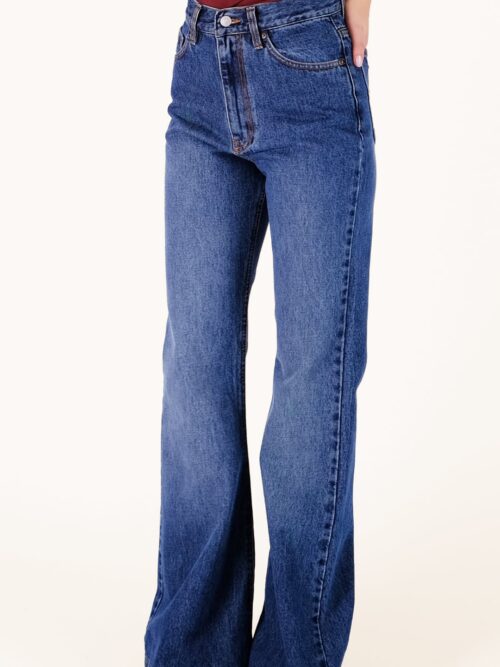 γυναικείο τζιν καμπάνα σε μπλε χρώμα από την salt and pepper, alex s/w fade out