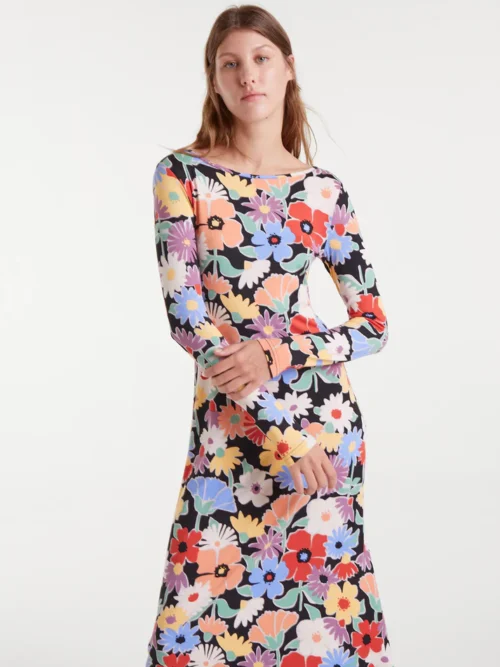 Compania Fantastica Hampton Big Print Midi Dress Φόρεμα - Image 7