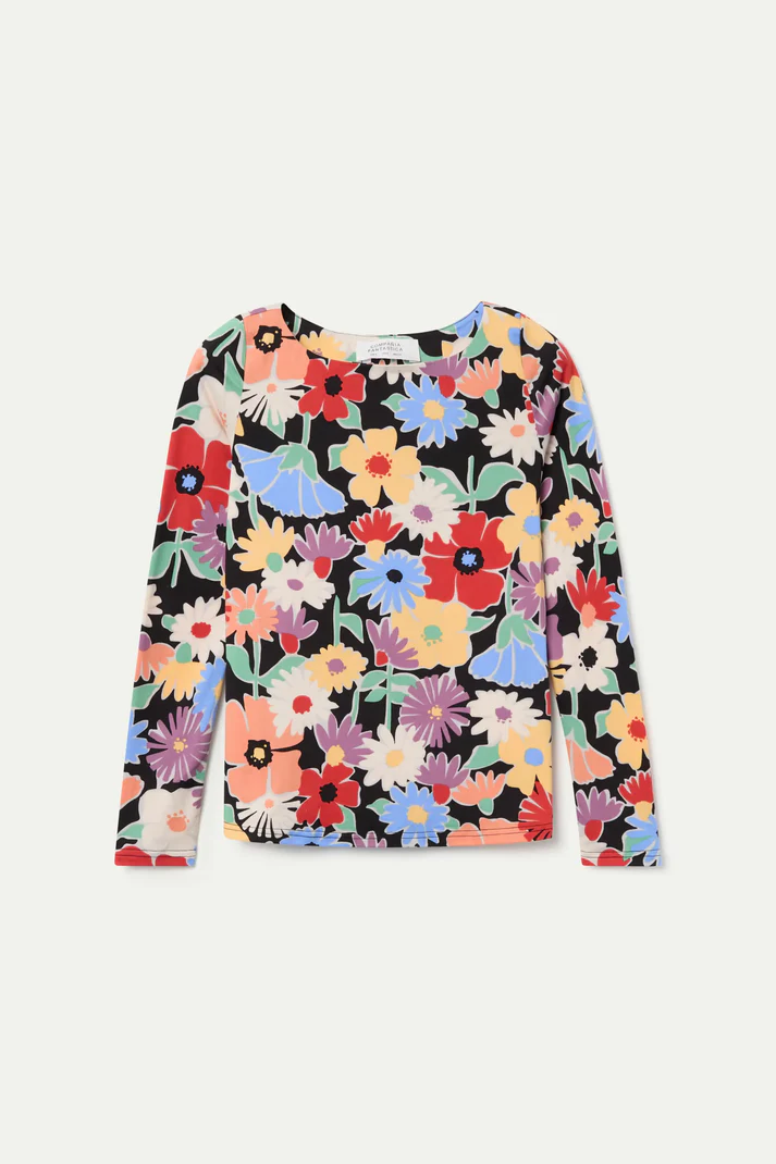 γυναικεία μπλούζα με λουλούδια από την compania fantastica, hampton big print shirt