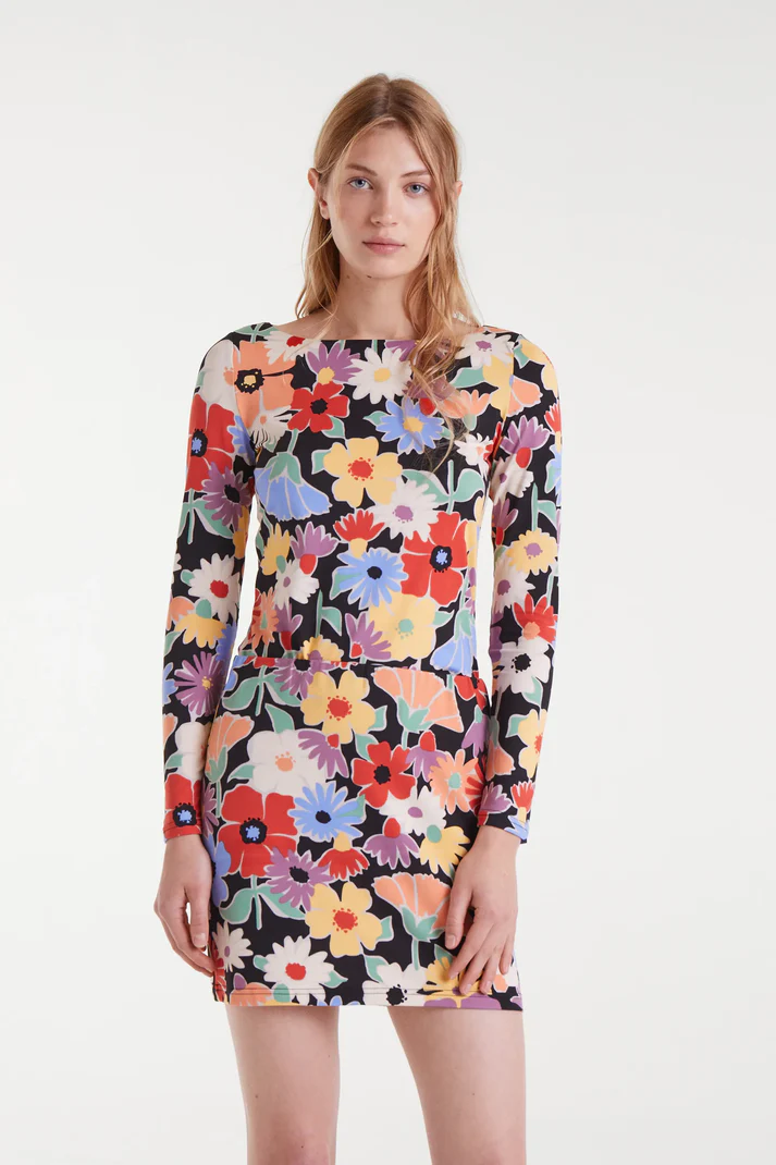 γυναικεία μπλούζα με λουλούδια από την compania fantastica, hampton big print shirt