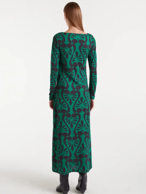 γυναικείο μακρύ φόρεμα με σχέδιο από την compania fantastica, long dress with baroque print