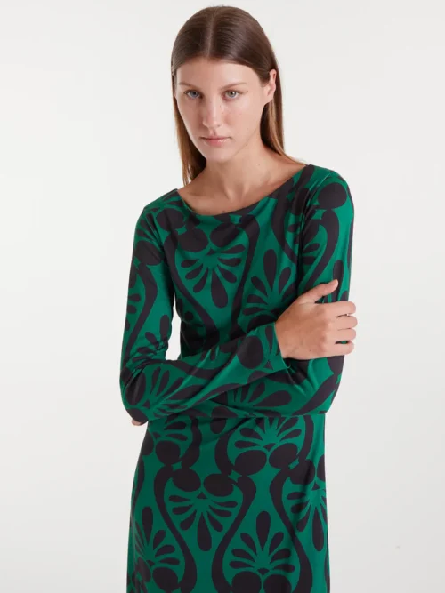 Compania Fantastica Long Dress With Baroque Print Φόρεμα - Image 6