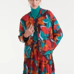 γυναικείο μπουφάν με διάφορα χρώματα από την compania fantastica, ponziana print jacket