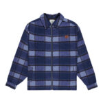 ανδρικό πουκάμισο με φερμουάρ σε μπλε καρό χρώμα από την dc shoes, henderson overshirt blue