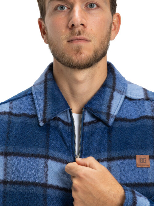 DC Henderson Overshirt Blue Ανδρικό Πουκάμισο - Image 6