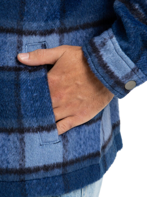 DC Henderson Overshirt Blue Ανδρικό Πουκάμισο - Image 8