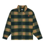 ανδρικό πουκάμισο με φερμουάρ σε πράσινο καρό χρώμα από την dc shoes, henderson overshirt