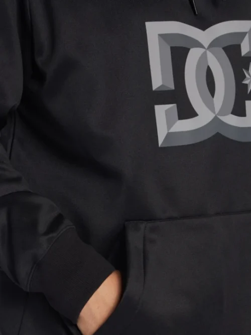 DC Snowstar Hoodie Black Ανδρικό Φούτερ - Image 5