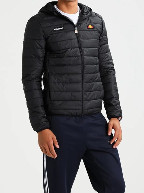 ανδρικό μπουφάν σε μαύρο χρώμα από την ellesse, lombardy padded jacket