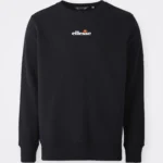 ανδρικό φούτερ σε μαύρο χρώμα χωρίς κουκούλα από την ellesse, kiamto 2 sweatshirt black