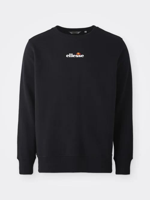 ανδρικό φούτερ σε μαύρο χρώμα χωρίς κουκούλα από την ellesse, kiamto 2 sweatshirt black