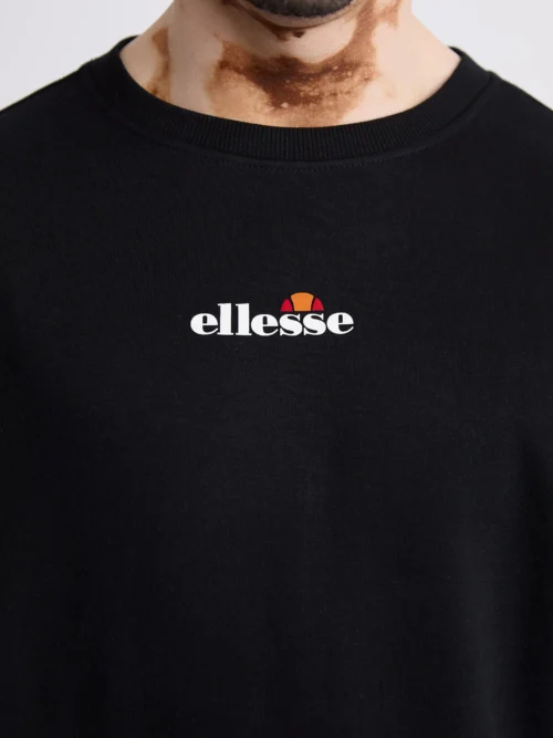 ανδρικό φούτερ σε μαύρο χρώμα χωρίς κουκούλα από την ellesse, kiamto 2 sweatshirt black