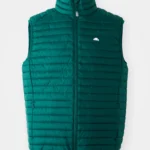 ανδρικό γιλέκο σε σκούρο πράσινο χρώμα από την ellesse, pal padded gilet