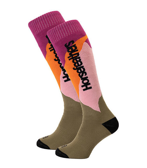 ισοθερμικές κάλτσες με πολυχρωμία από την horsefeathers, capella snow socks