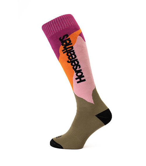 ισοθερμικές κάλτσες με πολυχρωμία από την horsefeathers, capella snow socks