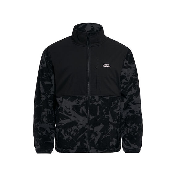 horsefeathers-duval-fleece-sweatshirt-asphalt2 ανδρική φλις ζακέτα σε μαύρο χρώμα από την horsefeathers, duval fleece sweatshirt