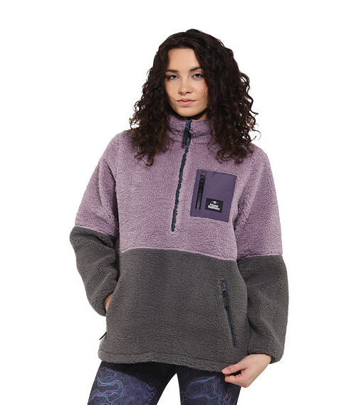 γυναικείο φλις φούτερ με διχρωμία από την horsefeathers, elvira fleece sweatshirt