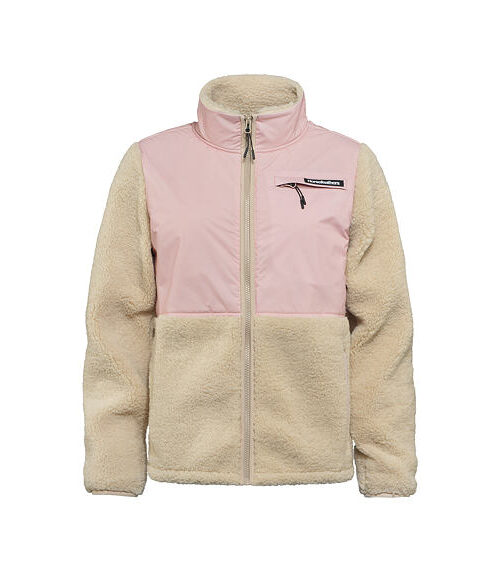γυναικεία φλις ζακέτα με διχρωμία ροζ και μπεζ από την horsefeathers, gema womens zip fleece sweatshirt