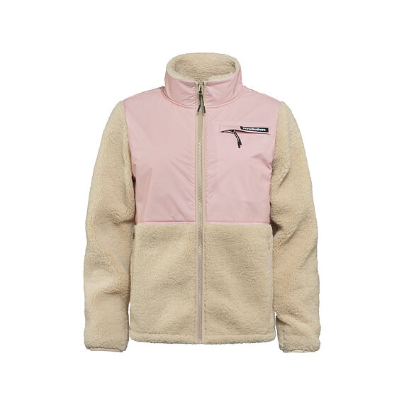 γυναικεία φλις ζακέτα με διχρωμία ροζ και μπεζ από την horsefeathers, gema womens zip fleece sweatshirt