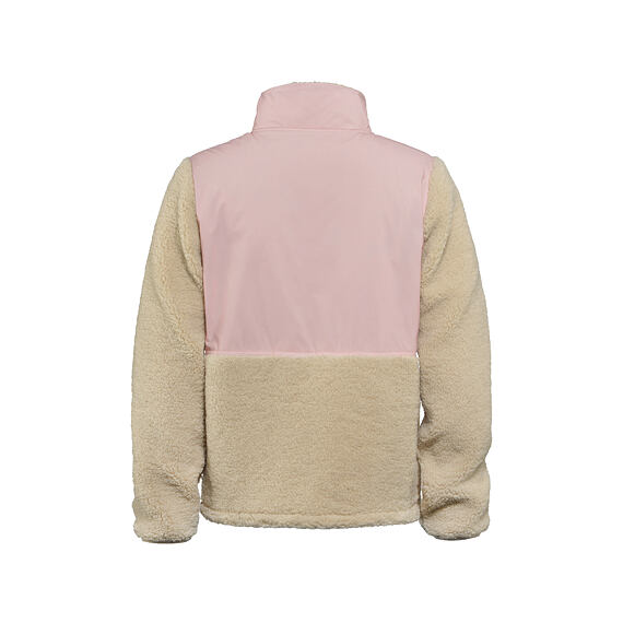 γυναικεία φλις ζακέτα με διχρωμία ροζ και μπεζ από την horsefeathers, gema womens zip fleece sweatshirt