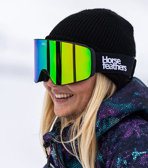 Horsefeathers Lynx Snow Goggles Black/Mirror Green Μάσκα - Image 2
