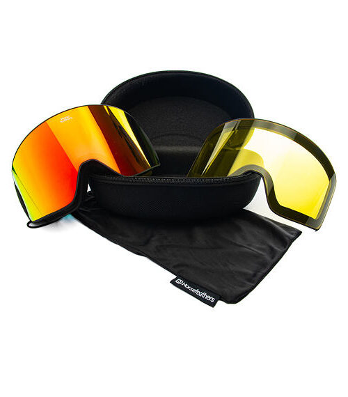 Horsefeathers Lynx Snow Goggles Black/Mirror Red Μάσκα - Image 6