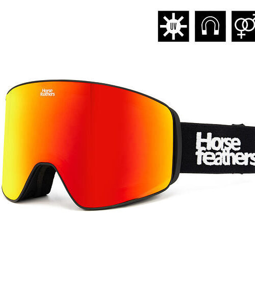Horsefeathers Lynx Snow Goggles Black/Mirror Red Μάσκα - Image 7