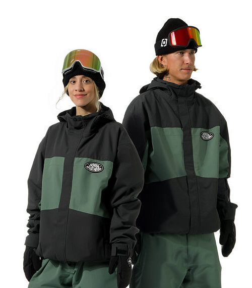 μπουφάν για χιονοδρομία unisex σε πράσινα χρώματα από την horsefeathers, morris jacket