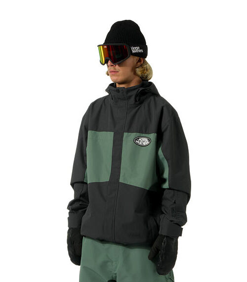 μπουφάν για χιονοδρομία unisex σε πράσινα χρώματα από την horsefeathers, morris jacket