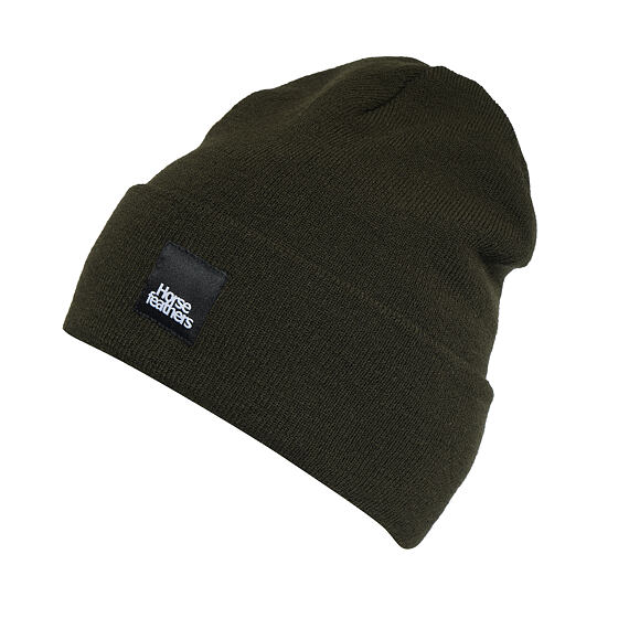 horsefeathers-niklas-beanie-olive-night σκούφος σε σκούρο πράσινο χρώμα από την horsefeathers, niklas beanie