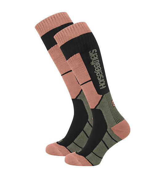 ισοθερμικές κάλτσες σε ροζ χρώμα από την horsefeathers, totia thermolite snow socks iceberg green