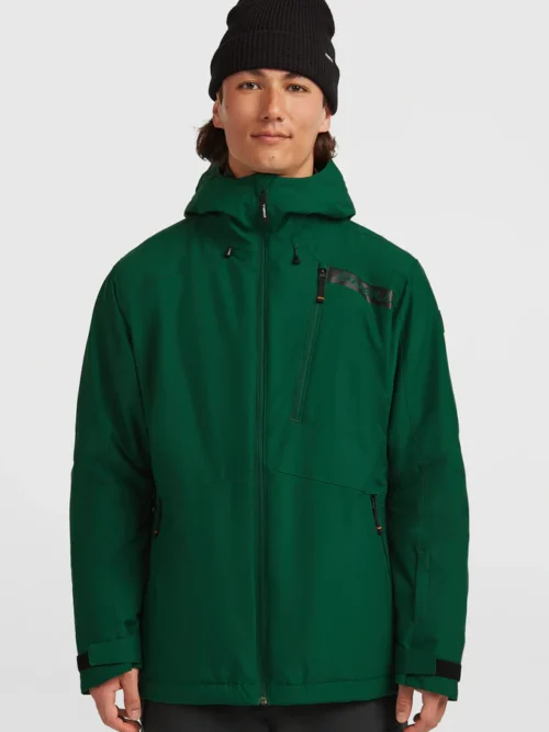 ανδρικό μπουφάν σε πράσινο χρώμα από την o'neill, fwc cruz snow jacket