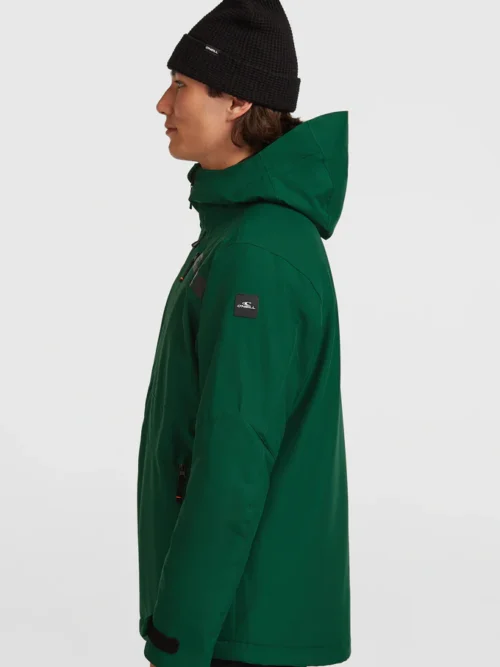 ανδρικό μπουφάν σε πράσινο χρώμα από την o'neill, fwc cruz snow jacket