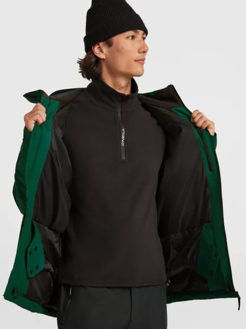 O'neill FWC'Cruz Snow Jacket - Green Ανδρικό Μπουφάν - Image 5