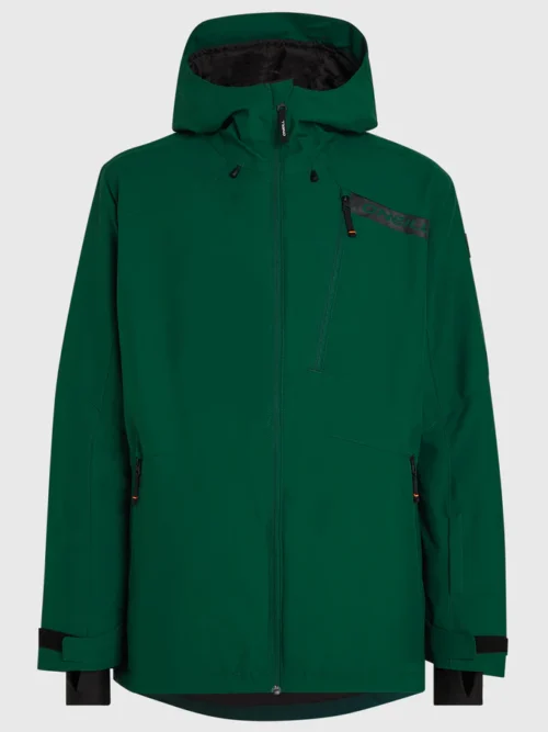 ανδρικό μπουφάν σε πράσινο χρώμα από την o'neill, fwc cruz snow jacket