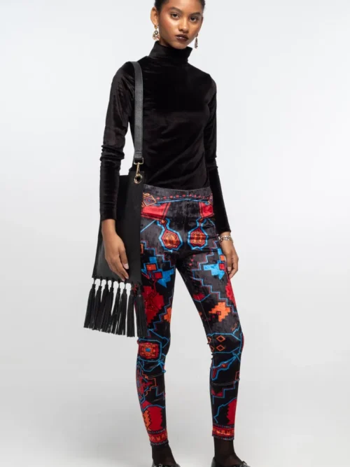 Peace & Chaos Chronicle Leggings Velvet Γυναικείο Κολάν - Image 7