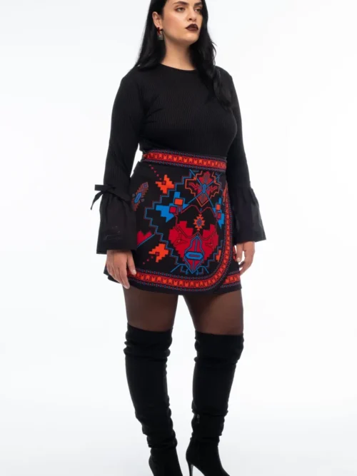 Peace & Chaos Chronicle Wrap Skirt Φούστα - Image 8