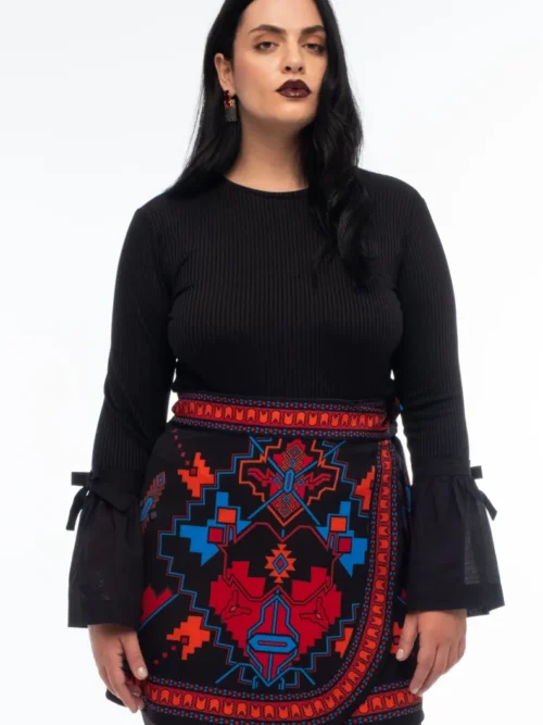 Peace & Chaos Chronicle Wrap Skirt Φούστα - Image 9