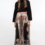 γυναικεία μακριά φούστα με διάφορα σχέδια από την peace and chaos, opulence long skirt
