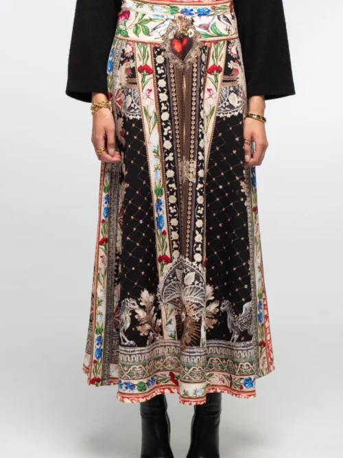 γυναικεία μακριά φούστα με διάφορα σχέδια από την peace and chaos, opulence long skirt