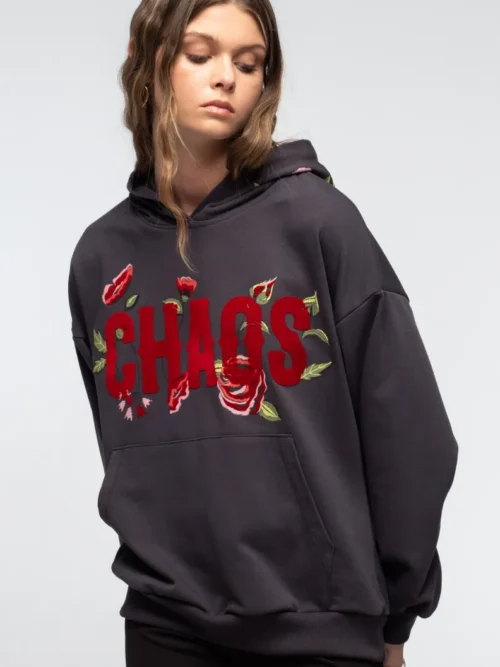 γυναικείο φούτερ με κεντήματα από την Peace and chaos, thorns hoodie