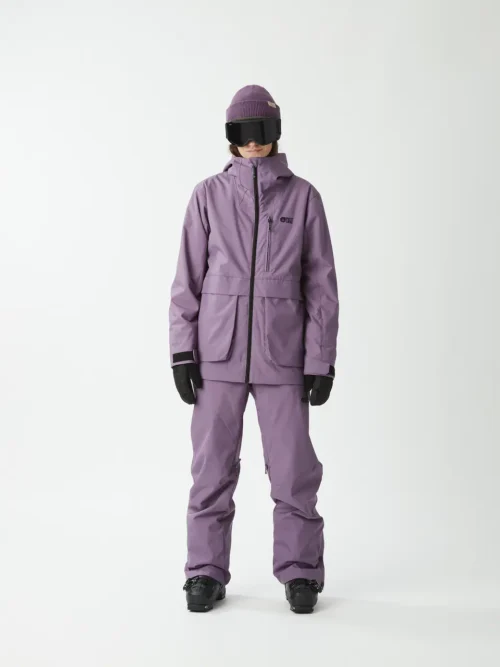 γυναικείο τεχνικό μπουφάν για χιονοδρομία σε μωβ χρώμα από την picture, glawi jacket