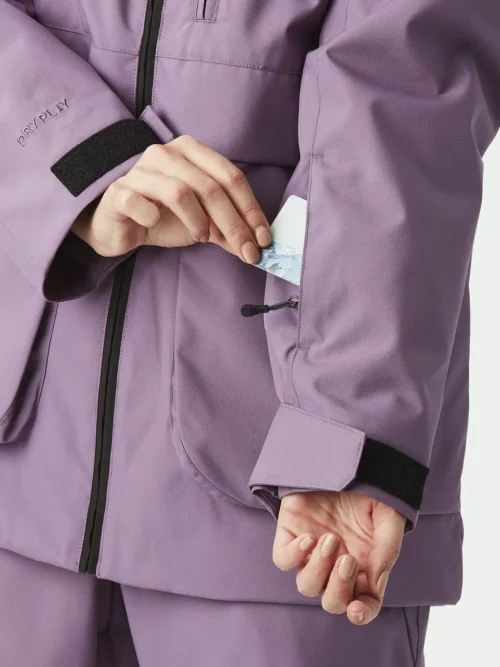 γυναικείο τεχνικό μπουφάν για χιονοδρομία σε μωβ χρώμα από την picture, glawi jacket