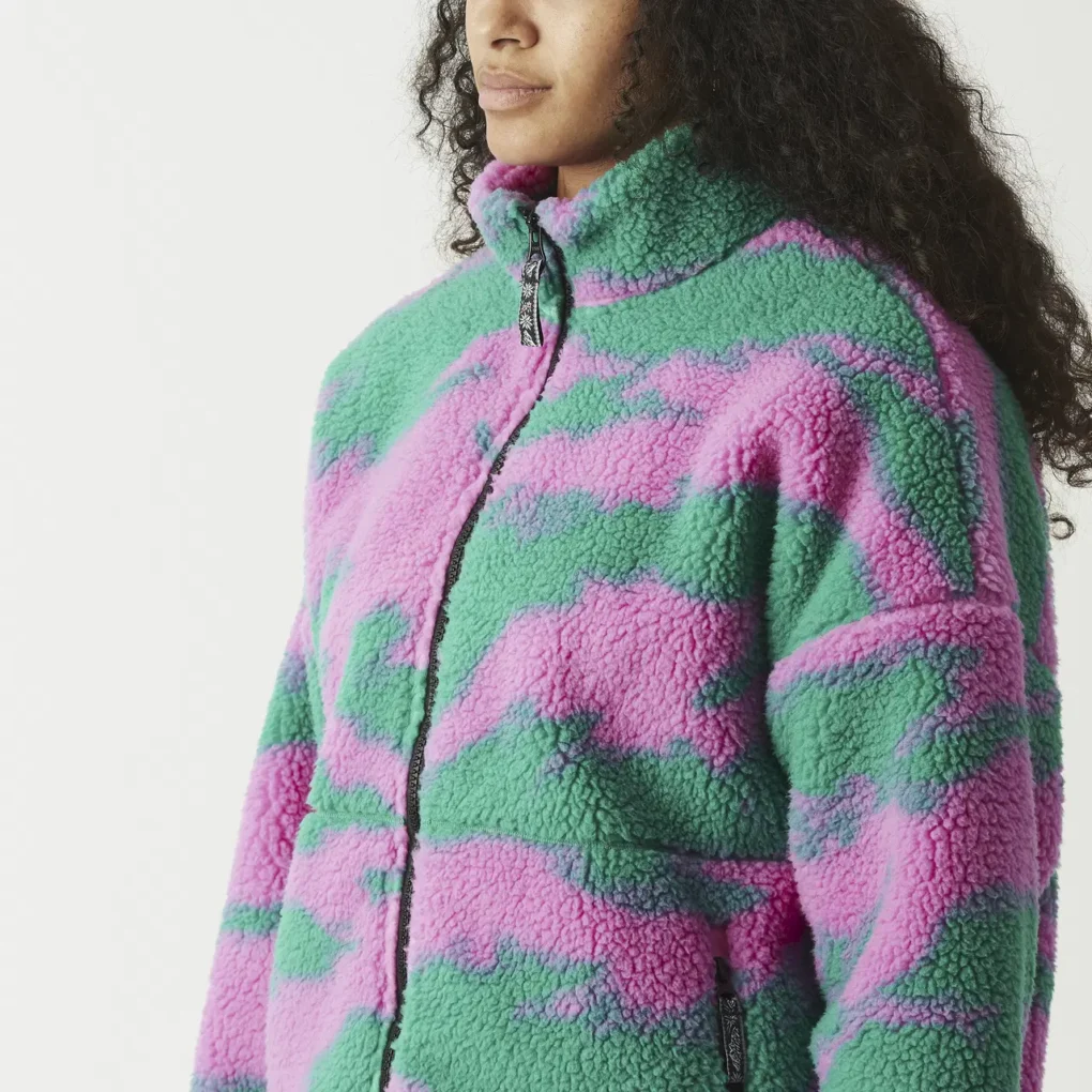 γυναικείο μπουφάν με φλις και με διχρωμία έντονων χρωμάτων από την picture, gypsi zip fleece