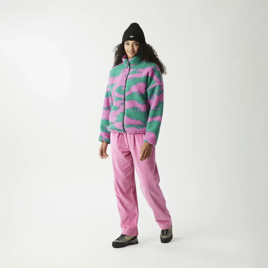 γυναικείο μπουφάν με φλις και με διχρωμία έντονων χρωμάτων από την picture, gypsi zip fleece