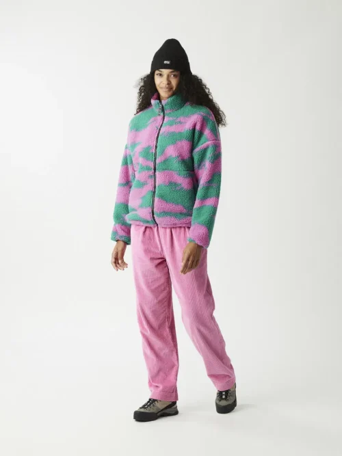 γυναικείο μπουφάν με φλις και με διχρωμία έντονων χρωμάτων από την picture, gypsi zip fleece