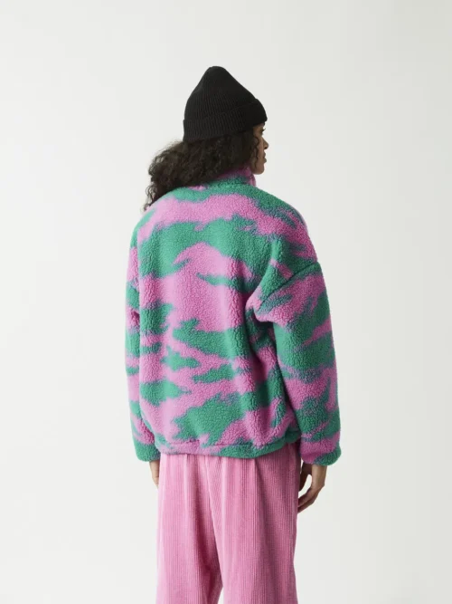 γυναικείο μπουφάν με φλις και με διχρωμία έντονων χρωμάτων από την picture, gypsi zip fleece