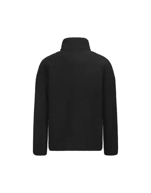 ανδρικό μπουφάν σε μαύρο χρώμα με σχέδια στο μπροστινό μέρος από την picture, hafdals emb zip fleece